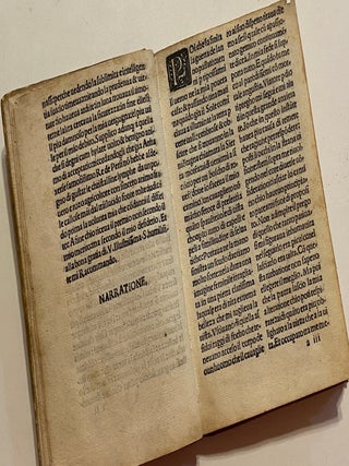 [Carcel de Amor - Italian, 1518]. Carcer Damore. Tradotto dal [...] Lelio de Manfredi Ferrarese de doma Spagno in Lingua Materna