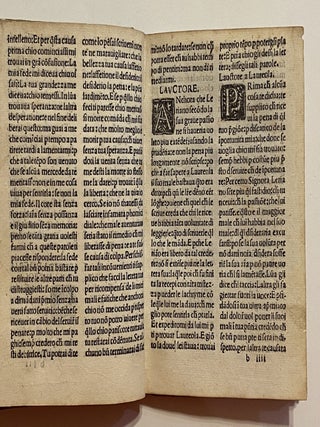 [Carcel de Amor - Italian, 1518]. Carcer Damore. Tradotto dal [...] Lelio de Manfredi Ferrarese de doma Spagno in Lingua Materna