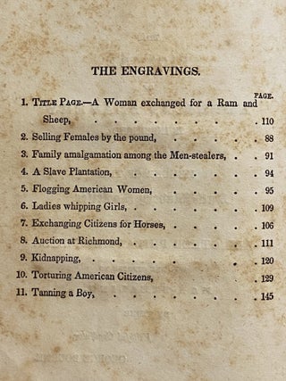 [AMERICAN ABOLITIONISM ~ 1834]. Picture of Slavery; In The United States of America