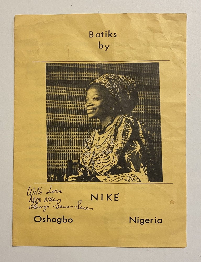 Item #4608 [NIGERIAN WOMAN FABRIC ARTIST]. Batiks by Nike, Oshogbo, Nigeria. Nike, artist.